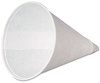 A Picture of product 110-501 Genpak® Paper Cone Cups,  w/Rolled Rim, 4oz, White, 200/Pack, 25 Packs/Carton