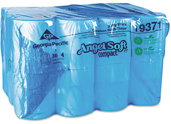 Georgia Pacific® Professional Angel Soft ps® Compact Coreless Premium Bathroom Tissue,  White, 750 Sheets/Roll, 36/Carton