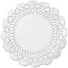 A Picture of product HFM-500239 Hoffmaster® Cambridge Lace Embossed Round Paper Doilies. 12 in. White. 1000/Carton.