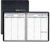 A Picture of product HOD-25802 House of Doolittle™ 100% Recycled Weekly Appointment Book Ruled without Times 8.75 x 6.88, Black Cover, 12-Month (Jan to Dec): 2024