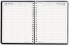 A Picture of product HOD-28292 House of Doolittle™ Four-Person Group Practice Daily Appointment Book Executive Series 11 x 8.5, Black Hard Cover, 12-Month (Jan to Dec): 2024