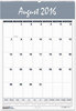 A Picture of product HOD-352 House of Doolittle™ Bar Harbor 100% Recycled Wirebound Monthly Wall Calendar Academic Year 12 x 17, White/Blue Sheets, 12-Month (Aug-July): 2024-2025