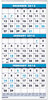 A Picture of product HOD-3640 House of Doolittle™ 100% Recycled Three-Month Format Wall Calendar Vertical Orientation, 12.25 x 26, White Sheets, 14-Month (Dec-Jan): 2023-2025