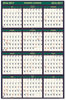 A Picture of product HOD-390 House of Doolittle™ Four Seasons Business and Academic Year 100% Recycled Wall Calendar Business/Academic 24 x 37, 12-Month (July-June): 2024-2025, (Jan to Dec): 2025