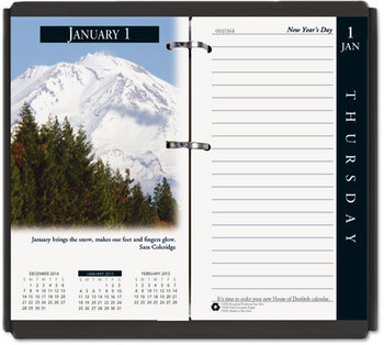 House of Doolittle™ Earthscapes™ Desk Calendar Refill Nature Photography, 3.5 x 6, White/Multicolor Sheets, 12-Month (Jan to Dec): 2024