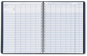 House of Doolittle™ 100% Recycled Class Record Book,  Embossed Leather-Like Cover, 11 x 8-1/2, Blue