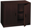 A Picture of product HON-105291NN HON® 10500 Series™ Storage Cabinet with Doors w/Doors, 36w x 20d 29.5h, Mahogany