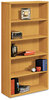 A Picture of product HON-105535CC HON® 10500 Series™ Laminate Bookcase Five-Shelf, 36w x 13.13d 71h, Harvest