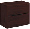 A Picture of product HON-10563NN HON® 10500 Series™ Lateral File 2 Legal/Letter-Size Drawers, Mahogany, 36" x 20" 29.5"