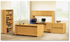 A Picture of product HON-10593CC HON® 10500 Series™ Double Pedestal Desk 3/4-Height Left and Right: Box/File, 72" x 36" 29.5", Harvest