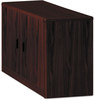 A Picture of product HON-107291NN HON® 10700 Series™ Locking Storage Cabinet 36w x 20d 29.5h, Mahogany