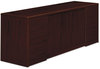 A Picture of product HON-10742NN HON® 10700 Series™ Credenza with Doors w/Doors, 72w x 24d 29.5h, Mahogany