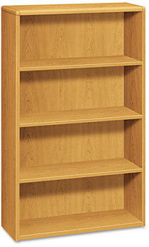 HON® 10700 Series™ Wood Bookcases Bookcase, Four-Shelf, 36w x 13.13d 57.13h, Harvest