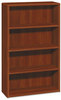 A Picture of product HON-10754CO HON® 10700 Series™ Wood Bookcases Bookcase, Four-Shelf, 36w x 13.13d 57.13h, Cognac