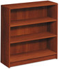 A Picture of product HON-1872C HON® 1870 Series Laminate Bookcase with Square Edge Three-Shelf, 36w x 11.5d 36.13h, Harvest