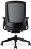 A Picture of product HON-2281VA10T HON® Lota® Series Mesh Mid-Back Work Chair,  Black Fabric, Black Base