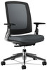 A Picture of product HON-2281VA10T HON® Lota® Series Mesh Mid-Back Work Chair,  Black Fabric, Black Base