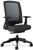 A Picture of product HON-2281VA10T HON® Lota® Series Mesh Mid-Back Work Chair,  Black Fabric, Black Base