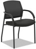 A Picture of product HON-2285VA10 HON® Lota® Series Guest Side Chair 23" x 24.75" 34.5", Black Seat, Back, Base