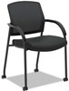 A Picture of product HON-2285VA10 HON® Lota® Series Guest Side Chair 23" x 24.75" 34.5", Black Seat, Back, Base