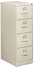 A Picture of product HON-314CPQ HON® 310 Series Vertical File 4 Legal-Size Drawers, Light Gray, 18.25" x 26.5" 52"