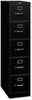 A Picture of product HON-315PP HON® 310 Series Vertical File 5 Letter-Size Drawers, Black, 15" x 26.5" 60"