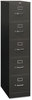 A Picture of product HON-315PS HON® 310 Series Vertical File 5 Letter-Size Drawers, Charcoal, 15" x 26.5" 60"