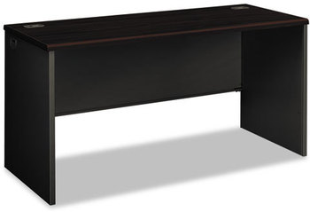 HON® 38000 Series™ Credenza Shell Desk 60w x 24d 29.5h, Mahogany/Charcoal