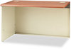 A Picture of product HON-38946LNS HON® 38000 Series™ Return Shell Left, 60w x 24d 29.5h, Mahogany/Charcoal