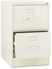 A Picture of product HON-512CPL HON® 510 Series Vertical File 2 Legal-Size Drawers, Putty, 18.25" x 25" 29"