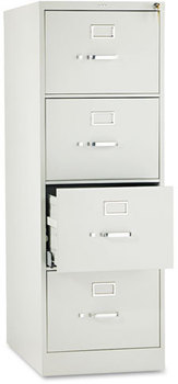 HON® 510 Series Vertical File 4 Legal-Size Drawers, Light Gray, 18.25" x 25" 52"