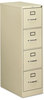 A Picture of product HON-514PL HON® 510 Series Vertical File 4 Letter-Size Drawers, Putty, 15" x 25" 52"