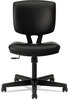 A Picture of product HON-5703SB11T HON® Volt® Series Leather Task Chair with Synchro-Tilt Supports Up to 250 lb, 18" 22.25" Seat Height, Black