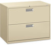 A Picture of product HON-682LL HON® Brigade® 600 Series Lateral File 2 Legal/Letter-Size Drawers, Putty, 36" x 18" 28"