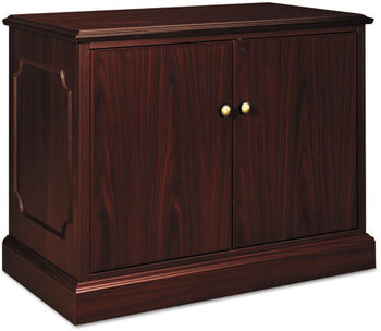 HON® 94000 Series™ Storage Cabinet 37.5w x 20.5d 29.5h, Mahogany