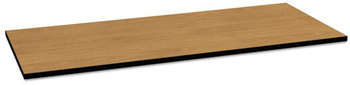 HON® Huddle Series Multipurpose Rectangular Top Without Grommets 72w x 30d, Harvest/Black