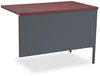 A Picture of product HON-P3236LNS HON® Metro Classic Series "L" Workstation Return Left, 42w x 24d 29.5h, Mahogany/Charcoal