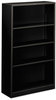 A Picture of product HON-S60ABCP HON® Brigade® Metal Bookcases Bookcase, Four-Shelf, 34.5w x 12.63d 59h, Black