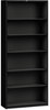 A Picture of product HON-S82ABCP HON® Brigade® Metal Bookcases Bookcase, Six-Shelf, 34.5w x 12.63d 81.13h, Black