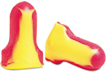 Howard Leight® by Honeywell Laser Lite® Single-Use Poly Cordless Earplugs, 32NRR. Magenta and Yellow. 200 Pairs.