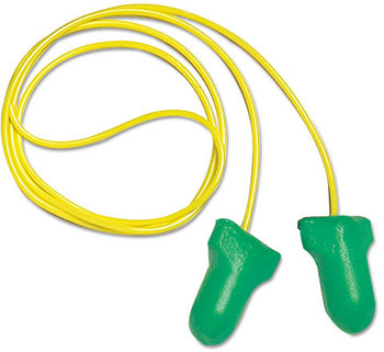 Howard Leight® by Honeywell Max Lite® Single-Use Earplugs,  Corded, 30NRR, Green, 100 Pairs