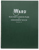 A Picture of product HUB-16 Ward® Lesson Plan Book,  Wirebound, 6 Class Periods/Day, 11 x 8-1/2, 100 Pages, Green