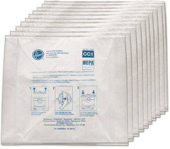 Hoover® Commercial Disposable Vacuum Bags,  Hepa CC1, 10/Pack