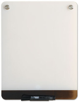 Iceberg Clarity Glass Dry Erase Personal Boards,  Ultra-White Backing, 12 x 16