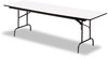A Picture of product ICE-55217 Iceberg Premium Wood Laminate Folding Table,  Rectangular, 60w x 30d x 29h, Gray/Charcoal