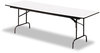 A Picture of product ICE-55227 Iceberg Premium Wood Laminate Folding Table,  Rectangular, 72w x 30d x 29h, Gray/Charcoal