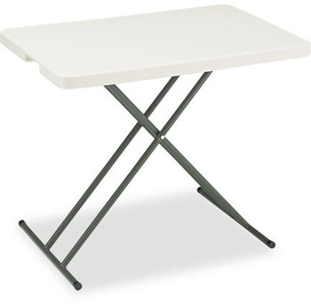 Iceberg IndestrucTable Too™ 1200 Series Personal Folding Table,  30 x 20, Platinum