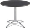 A Picture of product ICE-65628 Iceberg CaféWorks Table,  36 dia x 30h, Graphite Granite/Silver
