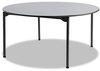 A Picture of product ICE-65867 Iceberg Maxx Legroom™ Round Folding Table,  60" Dia. x 29-1/2"h, Gray/Charcoal