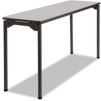 Iceberg Maxx Legroom™ Folding Table,  60w x 18d x 29-1/2h, Gray/Charcoal